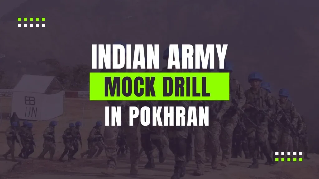 Pokhran Army Practice Modi